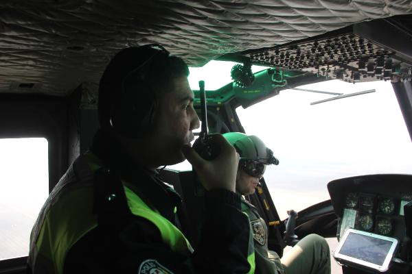 Konya’da Helikopterle Trafik Denetimi