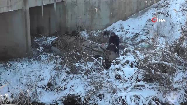 Konya’da Otomobil Kanala Düştü: 1 Yaralı