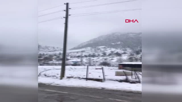 Antalya Alanya’da Kar Nedeniyle Kapanan Yol 4 Saat Sonra Açıldı