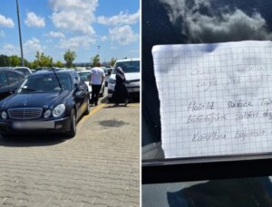 Pendik’te otomobilini kusurlu park eden gurbetçiye not bıraktılar: Hainlik yalnızca toprak bütünlüğüne atak değildir