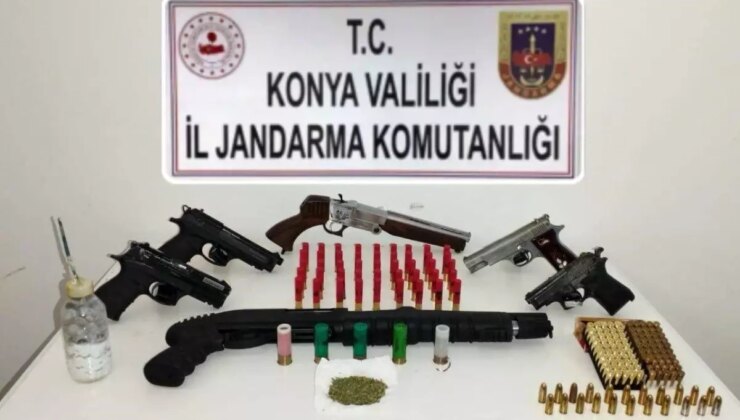 Konya’da Ruhsatsız Silah Operasyonu: 1 Gözaltı